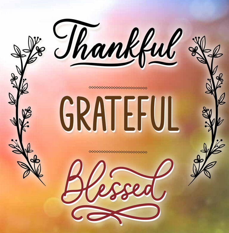 Thankful grageful blessed image banner